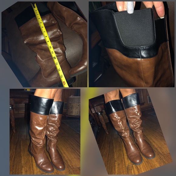 Nine West boots two tone brow/black - Picture 8 of 8